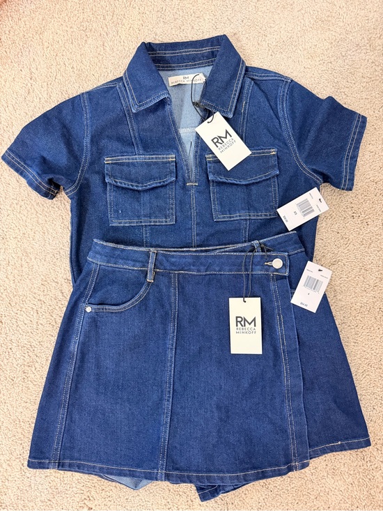 Rebecca Minkoff Dresses & Skirts - Rebecca Minkoff Womens Blue Denim Skort Set